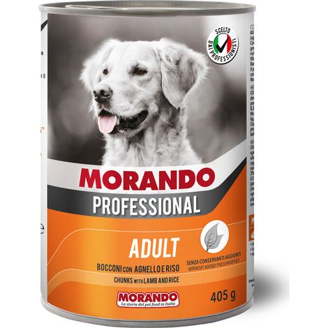 CIBO CANE MORANDO LATT  405 G BOCCONI AGNEL RIS0 Q.TA 24