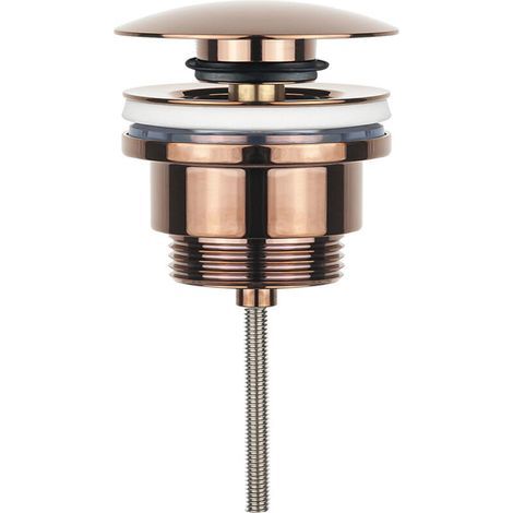 REA GOLD UNIVERSAL CLICK-CLACK WASCHBECKENABLAUF - Roségold (1/3)