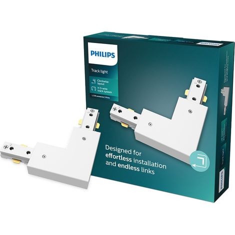 Conector en l sentido horario easylink, blanco