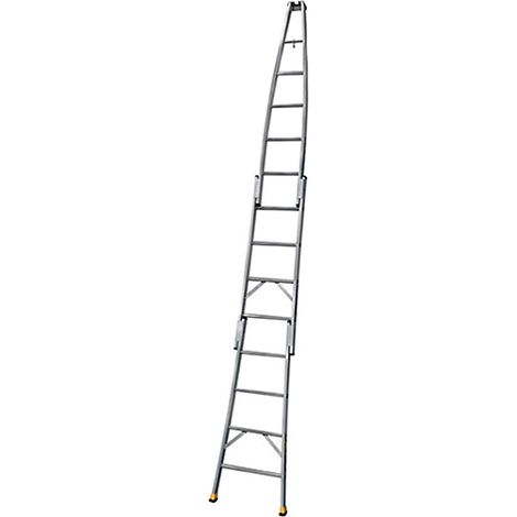 Glasreinigerleiter, Leiterlänge 4m - 13 Sprossen - 3-teilig - 615112