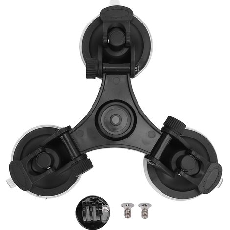 Supporto triangolare a ventosa per antenna satellitare, kit di montaggio su treppiede per tetto di camper con adattatore per mini (1/5)