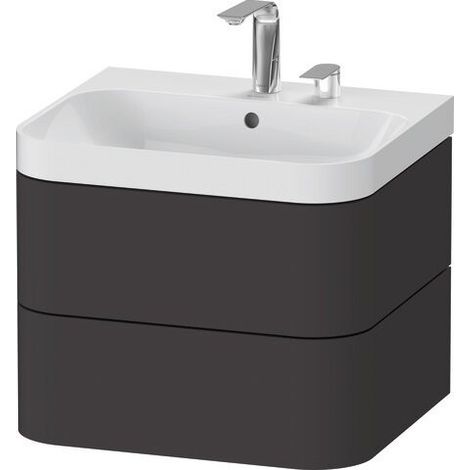 DURAVIT HP4345E8080 WTU avec Happy D.2 Plus, 2 coupes, 2 fixations haut