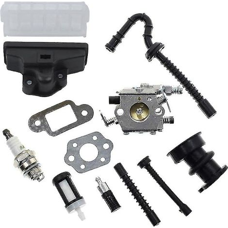 Luftfiltersatz für Vergaser, kompatibel mit Stihl Kettensägen 021, 023, 025, MS210, MS230, MS250 und 250 (Referenzen: 1123, 120, 0605, 1123, 160 und 1650). (1/5)