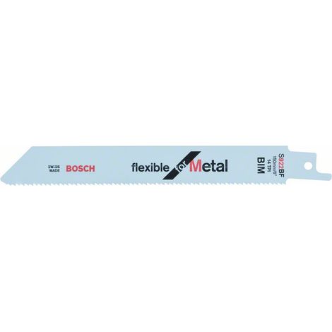 Bosch Säbelsägeblatt S 922 BF Flexible for Metal 100er-Pack 2608656027