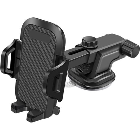 Supporto per telefono da auto Ulisem, supporto per telefono da auto con rotazione a 360°, ventosa, un pulsante (1/5)