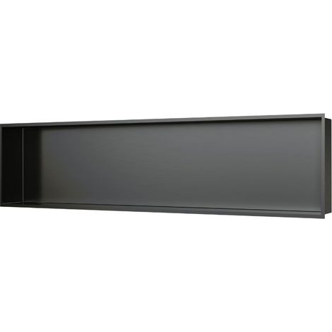 Swiss Aqua Technologies Nicchia per doccia da incasso Aurum, Acciaio inox 304, 120x28x10cm, Gun Métal brossé PVD (SATAURN12128BGM)