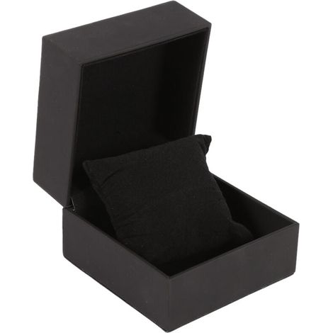 Ulisem Aufbewahrungsbox für Uhrenarmbänder und Schmuck aus PU-Leder, Schwarz (1/3)