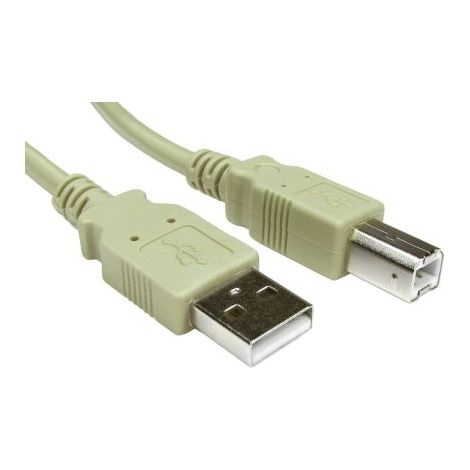 Câble USB RS PRO, USB B vers USB A, 2m, Gris ( Prix pour Paquet de 10 )