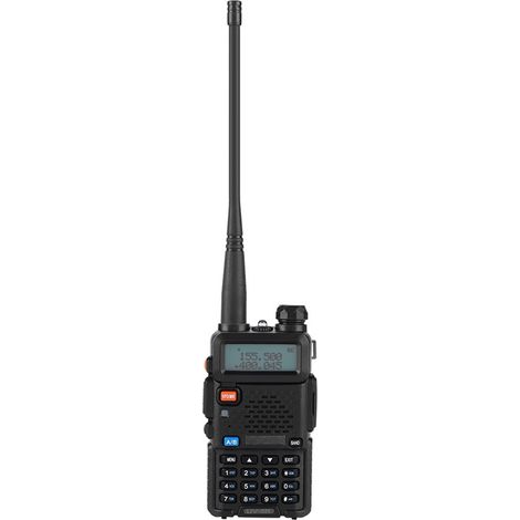Émetteur-récepteur radio professionnel portable VHF/UHF bi-bande 5W UV-5R, UE 100-240 V