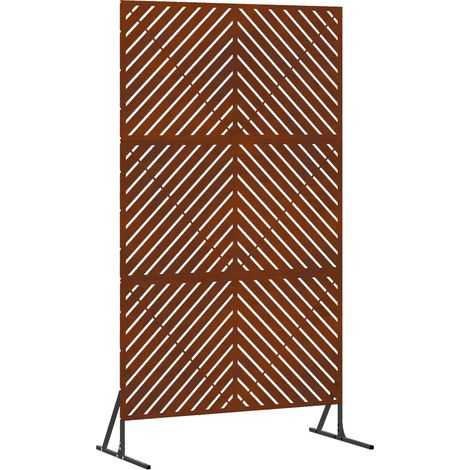Maison Exclusive - Sichtschutz Grau 100 x 50 x 180 cm Stahl
