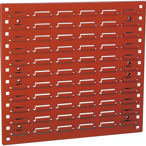 Pannello metallo - medio - portacontenitori serie 2000 - Rosso - Mobil Plastic