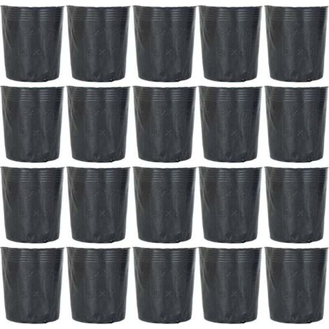 Lot de 300 pots en plastique pour semis et semis 8 x 8 cm H354 (1/4)