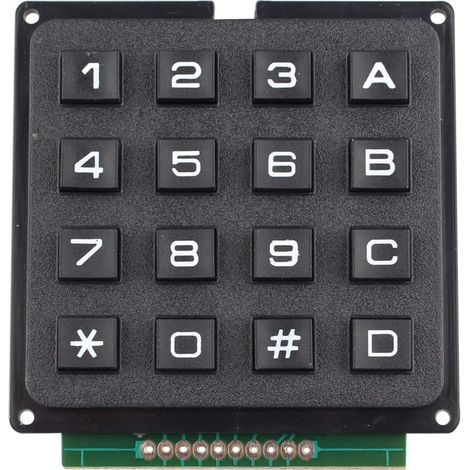 Module Clavier 4 x 4 Matrix Array 16 Touches avec Membrane MCU Compatible avec y Compris ebook (1/5)