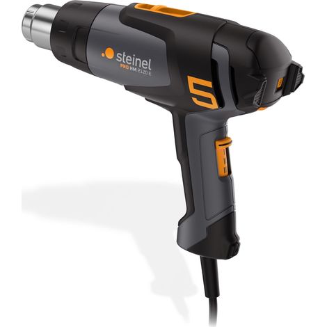 Steinel Pistola de aire caliente HM 2120 E, 2200 W, pistola de aire caliente 80°-650°C, protección térmica secador de pelo, calefacción cerámica