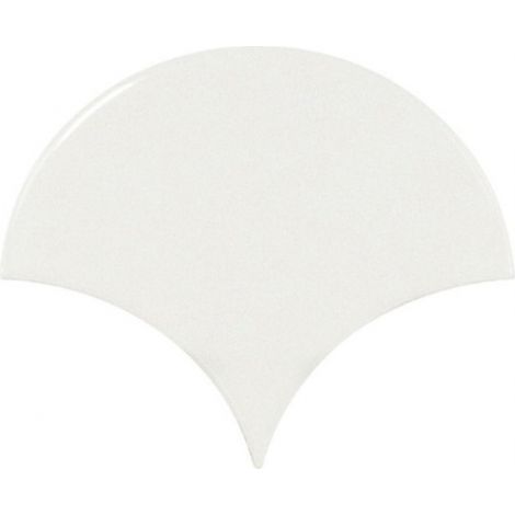 Eiffel Art Construction – Carrelage mur écaillon de poisson blanc brillant 10,6x12 cm – Pâte blanche – Finition brillante – Pour intérieur – Boîte de 0,37m2 (1/5)