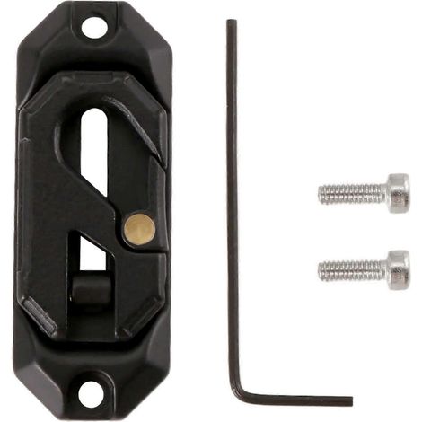Plaque de montage de commande de treuil pour voiture RC Crawler Axail SCX10 TRX4 Noir-- (1/5)