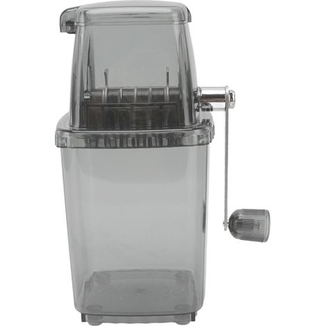 Broyeur à glace manuel, petit broyeur portable, machine à granita manuelle pour la maison, gris (1/5)