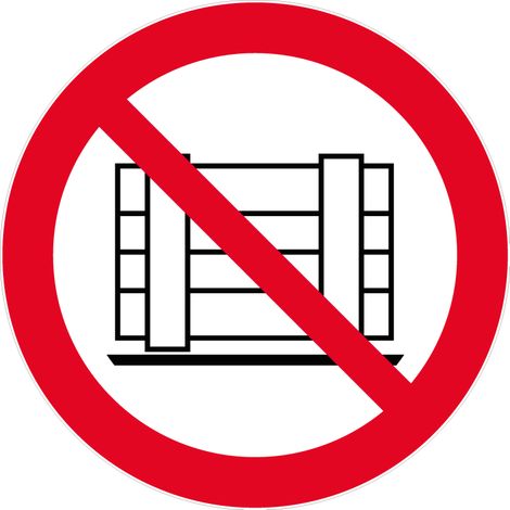 Panneau Ne pas obstruer pour sol - Ø 450 mm - 4007120