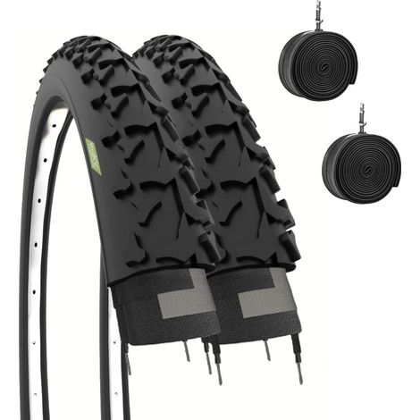 2 COPERTONI 26 X 1.90 + CAMERE GOMME BICI 26" MTB MOUNTAIN BIKE ADULTO UNISEX (1/4)