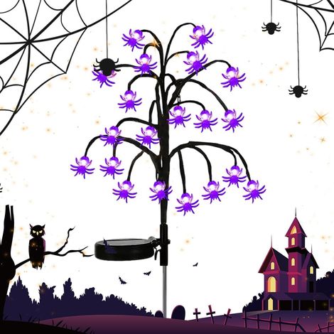 Halloween Solar Lights Outdoor Solar Tree Stump Waterproof Lighting Stake (1/5)