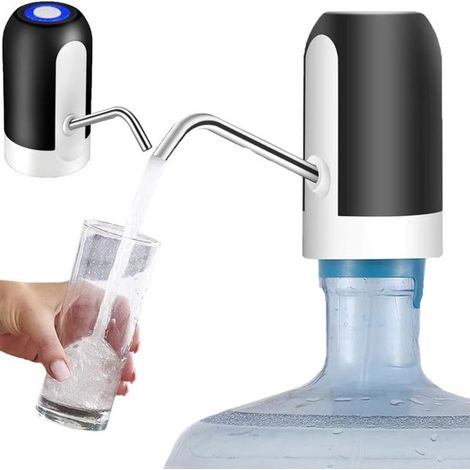 Bomba dispensadora de agua para botellas, dispensador de agua eléctrico con carga USB, bomba dispensadora de agua portátil
