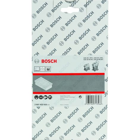 Filtro de pliegues plano de celulosa para GAS 35-55  BOSCH 2607432033