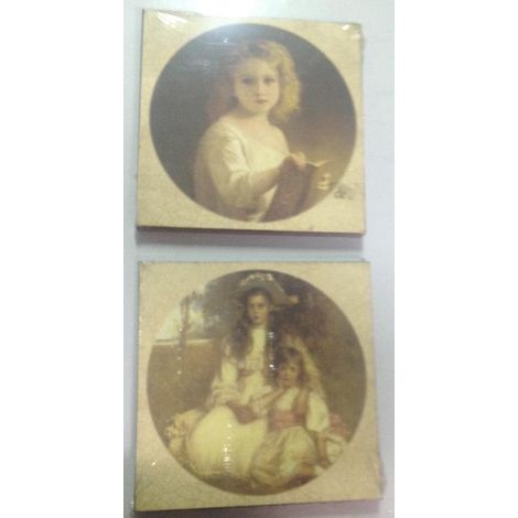 1 Pezzo Quadro da parete mattonella 20 x 20 cm 2 Decori (1/2)