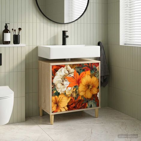vidaXL Armoire de salle de bain GENNEP Sonoma 60 x 40 x 60 cm (1/5)