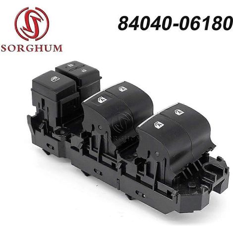 Bouton de commande principal de lève-vitre électrique SORGHUM LHD (référence 84040-06180) pour Toyota Camry C-HR 2018, 2019 et 2020 (1/5)