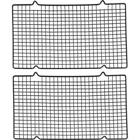 Grille De Refroidissement 2 Pièces, Grilles De Cuisson en Acier Au Carbone Tetragonum à Chaleur Uniforme pour Le Séchage du Rôtissage (1/5)