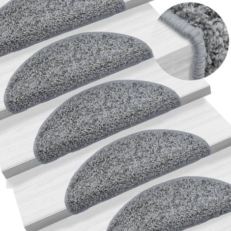 Peldaños de escalera 15 piezas Gris 56 x 20 cm DEC023560