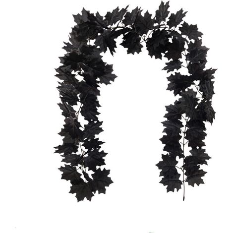 Halloween decorations, artificial indoor flowers for Halloween home, Halloween maple leaf vine (1/3)