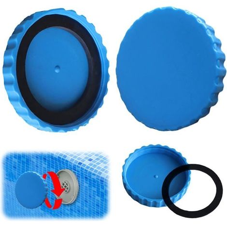 Kit d'hivernage pour piscine — Comprend 2 bouchons d'hivernage et leurs joints assortis — Accessoires de piscine (1/5)