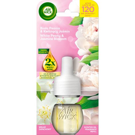 018208 Diffuseur électrique Air Wick Pivoine blanche et jasmin en fleurs