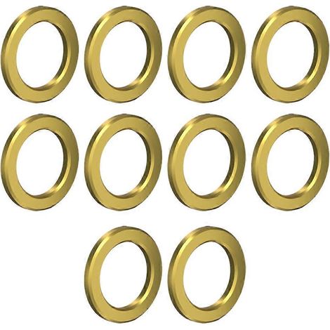 Lot de 10 rondelles plates en titane M6 pour boulons de vélo universels, joint de 6 mm, entretoise dorée pour VTT et vélo de route (1/5)