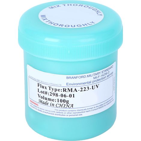 Pâte à braser Flux NoClean 223 RMA223UV, crème d'étain pour soudure d'accessoires téléphone, 10g (1/5)