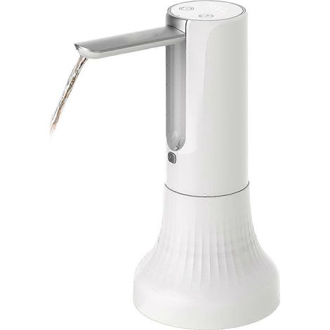 Distributeur d'eau, pompe à eau potable automatique détachable, blanc-- (1/5)