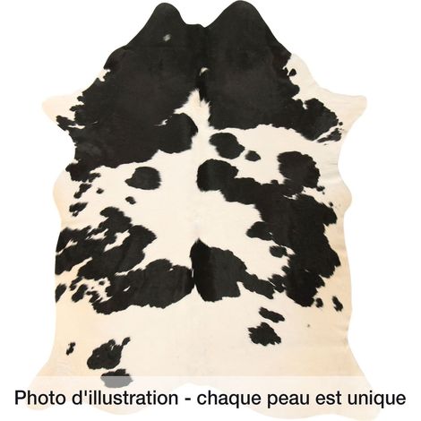 Peau de vache 3-4m2 cow - Noir, blanc (1/5)