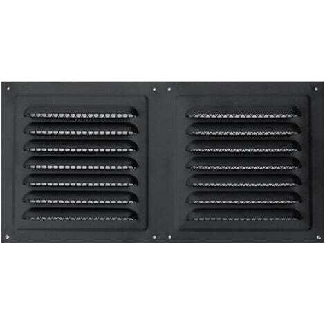 Grille de ventilation en acier inoxydable anti-pluie (300 x 150 mm) (1/5)