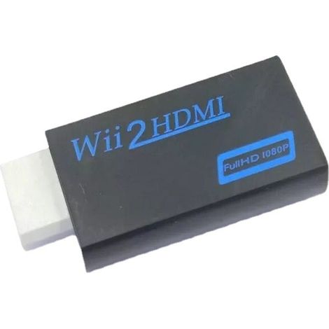 Convertidor de Wii a HDMI negro, adaptador de Wii a HDMI, convertidor de alta definición de Wii 2 a HDMI, convertidor HD de Wii 2 (1/5)
