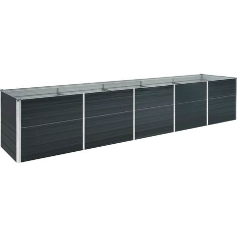 Maison Exclusive - Garten-Hochbeet Verzinkter Stahl 400x80x77 cm (1/5)