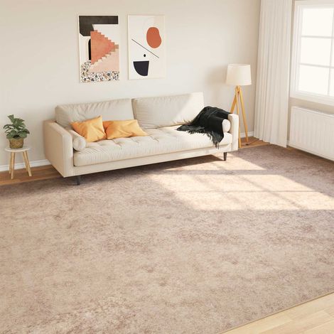 vidaXL Coureur de Tapis MARSA Beige 300 x 400 cm Polyester et PVC (1/5)