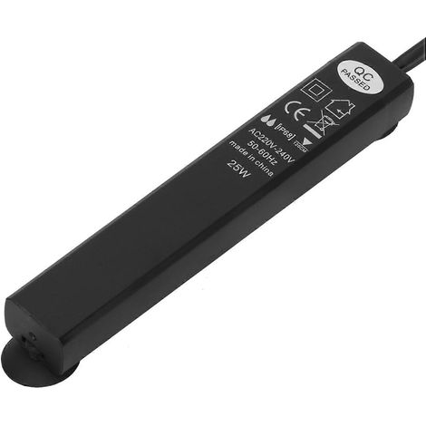 Mini tige chauffante pour aquarium à tortues, thermostat d'aquarium (prise UE 220-240V 25W) (1/3)