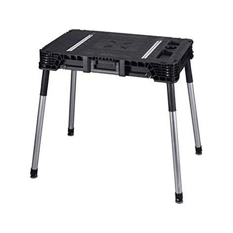 Keter Jobmade Banco de Trabajo Plegable Negro y Acero (1/8)