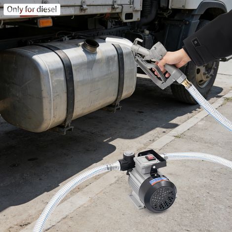 Diesel Transferpumpe 550W, 60L/min, Selbstansaugend, Mit Ölpistole, EU-Stecker (1/5)