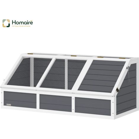 Meuble de rangement avec tiroirs, gris, en décor bois 120 x 55 x 50 cm HOMAIRE (1/5)