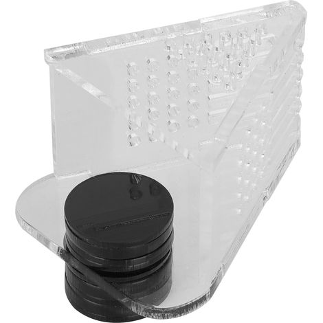Distributeur de nourriture conique transparent pour aquarium, en acrylique, avec ventouse magnétique. (1/5)