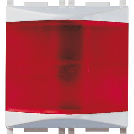 VIMAR - 14387.R.SL Spia prismatica rosso Silver