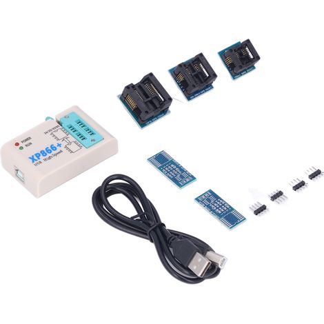 Kit de programmation haute vitesse pour EEPROM Flash SPI, compatible avec les BIOS 24/25/93, 25T80, programmation hors ligne pour XP866. (1/5)