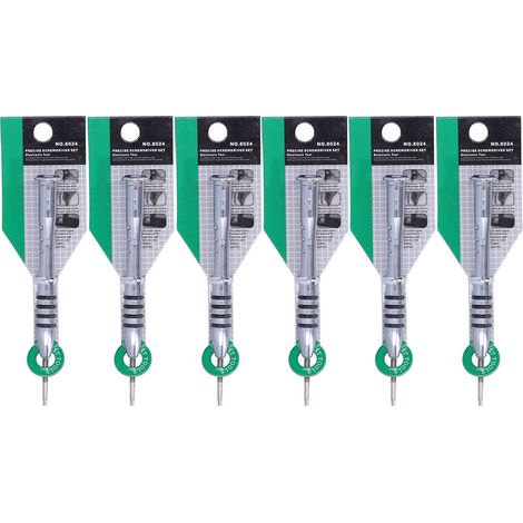Jeu de 6 tournevis étoile en acier au chrome vanadium, kit d'outils de démontage et de réparation électronique pour téléphone portable (1/5)